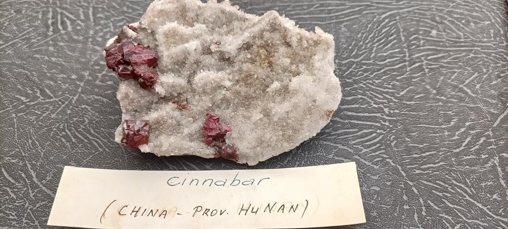 Cinnabar op matrix, Ophalen of Verzenden