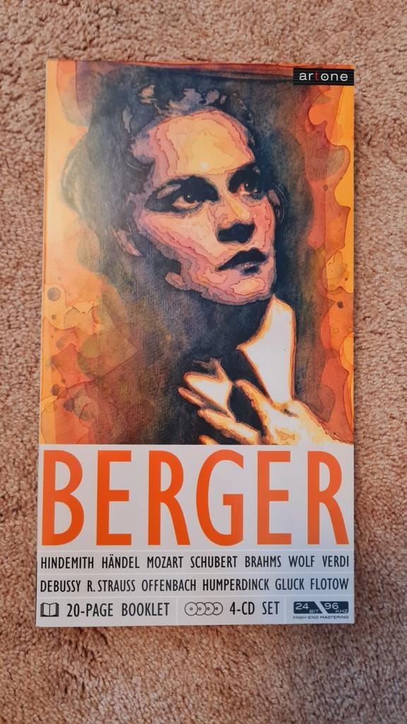 Erna Berger - 4-CD Set Klassieke Zang (Artone), Boxset, Gebruikt, Modernisme tot heden, Ophalen of Verzenden