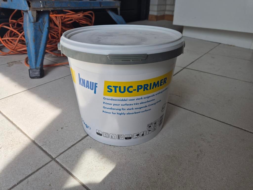 Knauf Stuc-Primer 5kg - Nieuw, Doe-het-zelf en Verbouw, Ophalen, Wit, Nieuw, Verf