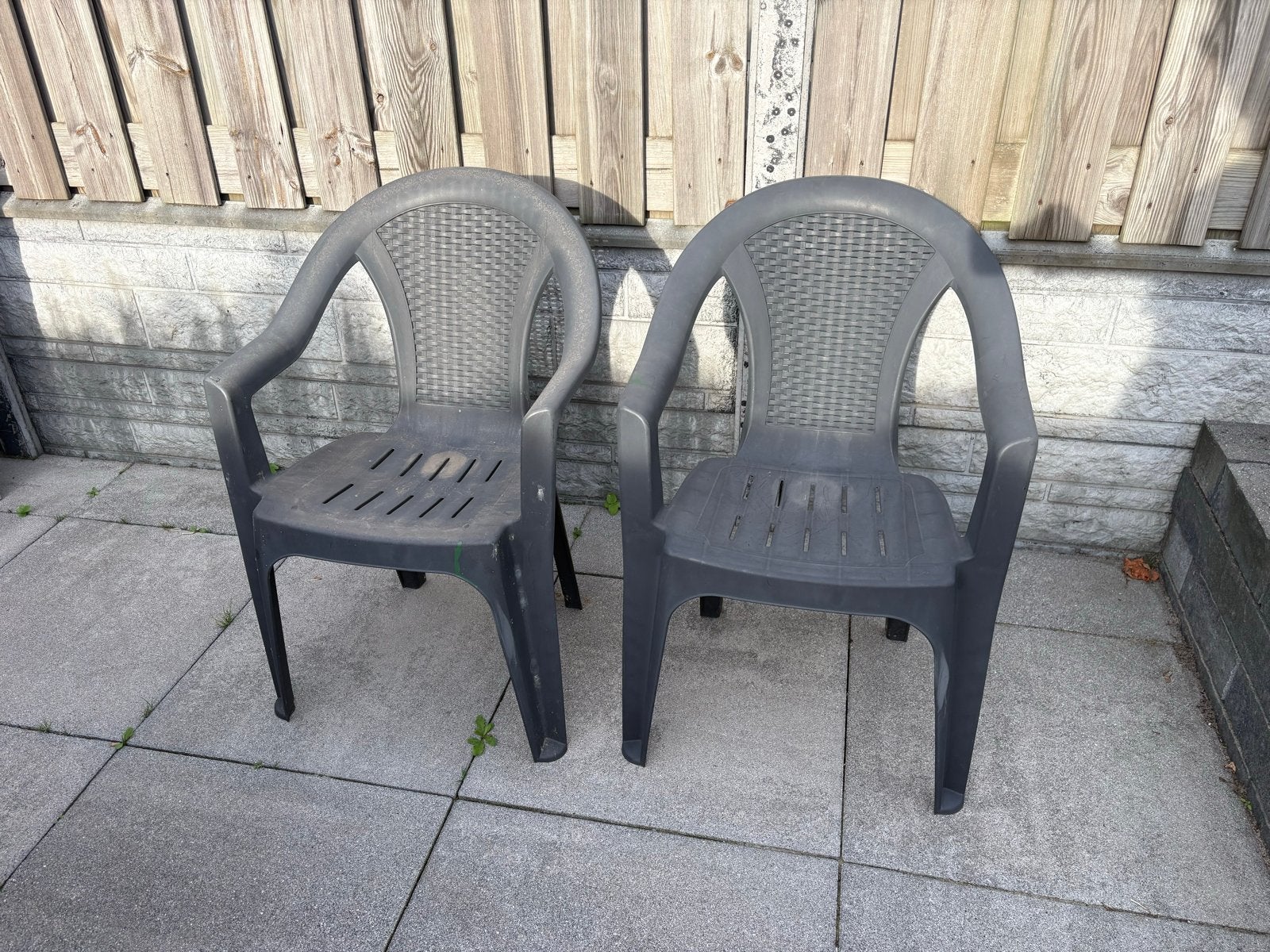 2 ProGarden Como tuinstoelen (stapelbaar), Ophalen, Gebruikt, Plastic, Stapelbaar