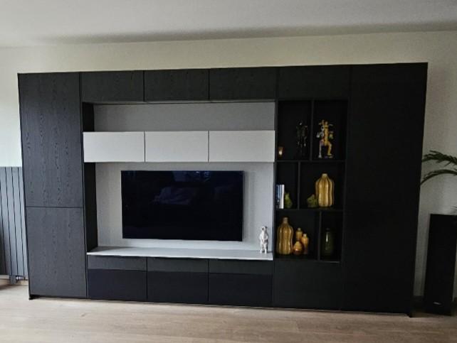 Luxe modern maatwerk wandmeubel met dimbare verlichting, Huis en Inrichting, Kasten | Wandmeubels, Ophalen, Overige materialen