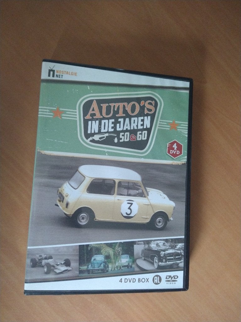 4-DVD Auto's in de jaren 50 & 60, Alle leeftijden, Overige genres, Zo goed als nieuw, Ophalen of Verzenden
