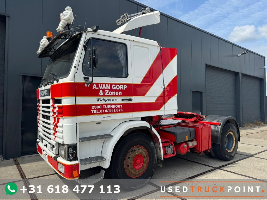 Scania142m / V8 / Full Steel / Belgium Truck, Achterwielaandrijving, Bedrijf, Te koop, Radio