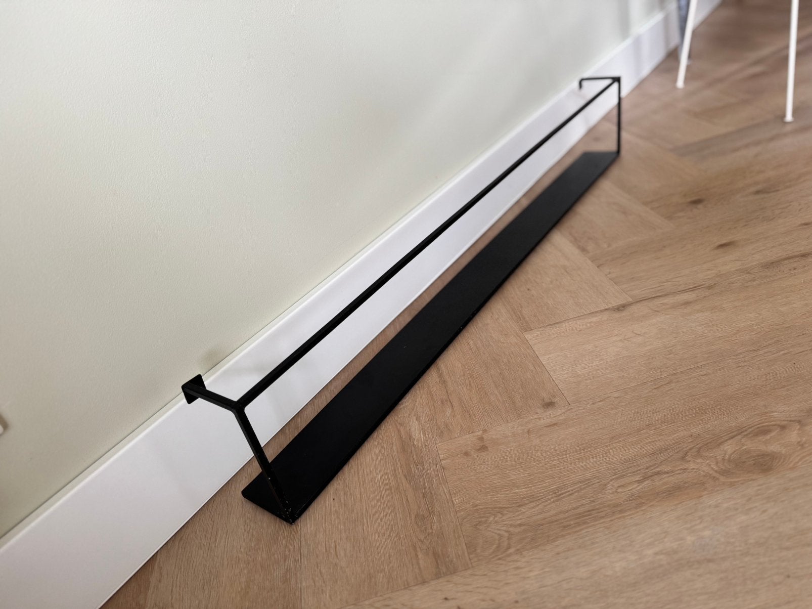 Wandplank zwart staal 100cm breed, Ophalen, Zo goed als nieuw