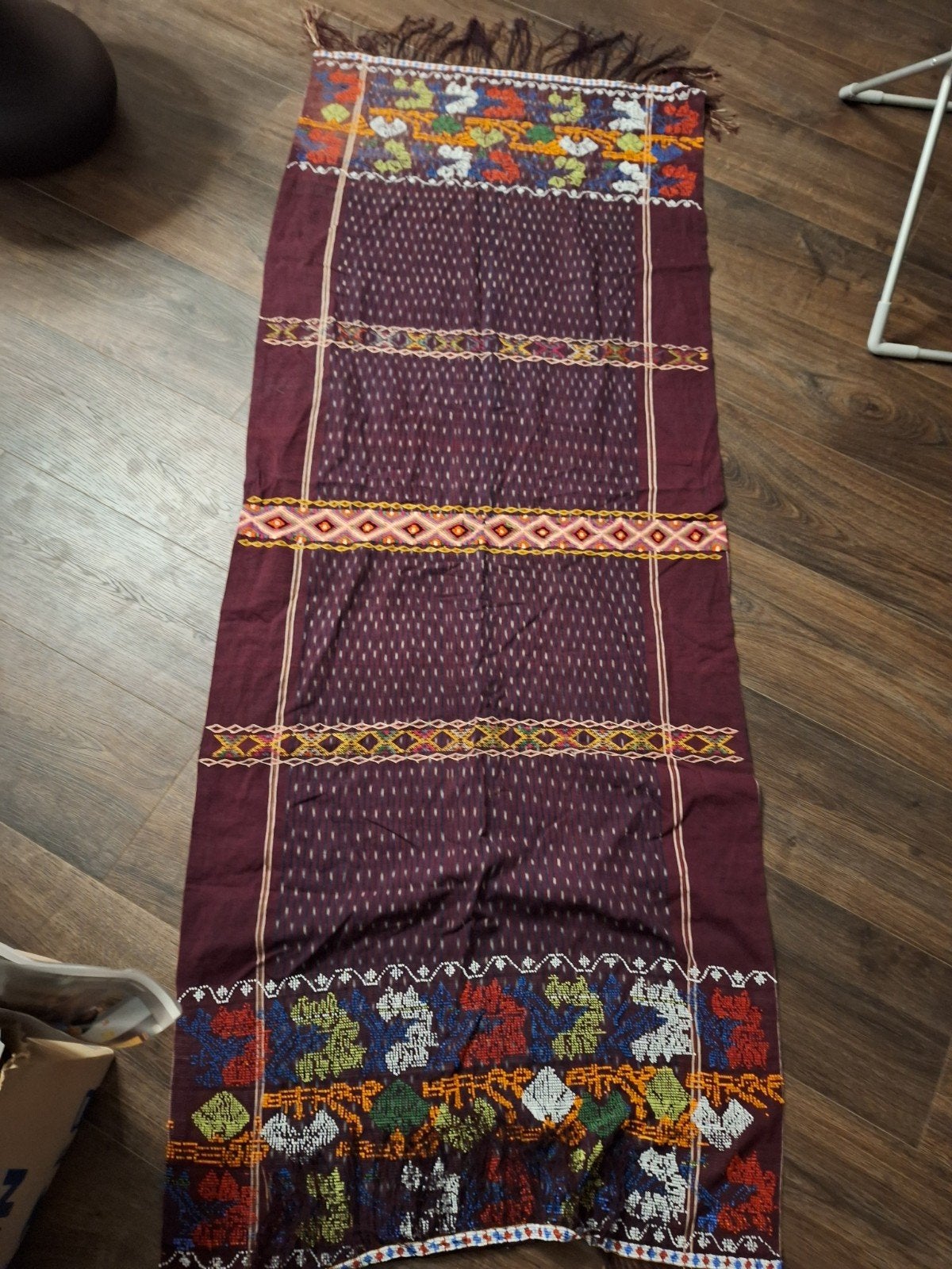 Vintage Handgeweven Doek Medan Sumatra 1947, Antiek en Kunst, Ophalen of Verzenden