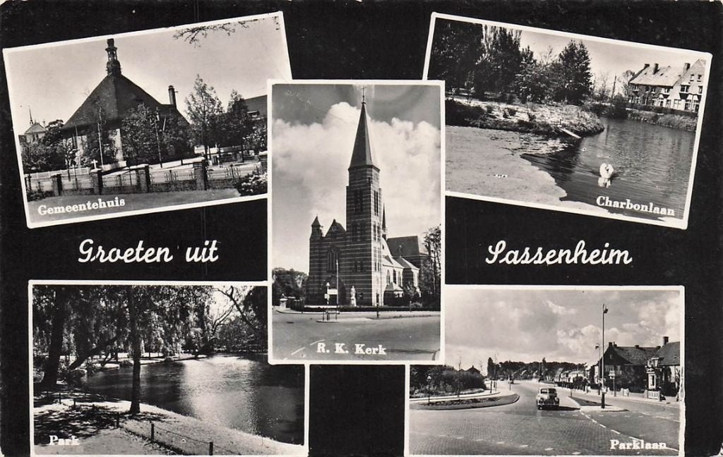 703-431-045 Sassenheim, Verzamelen, Ansichtkaarten | Nederland, Verzenden, Voor 1920, Zuid-Holland