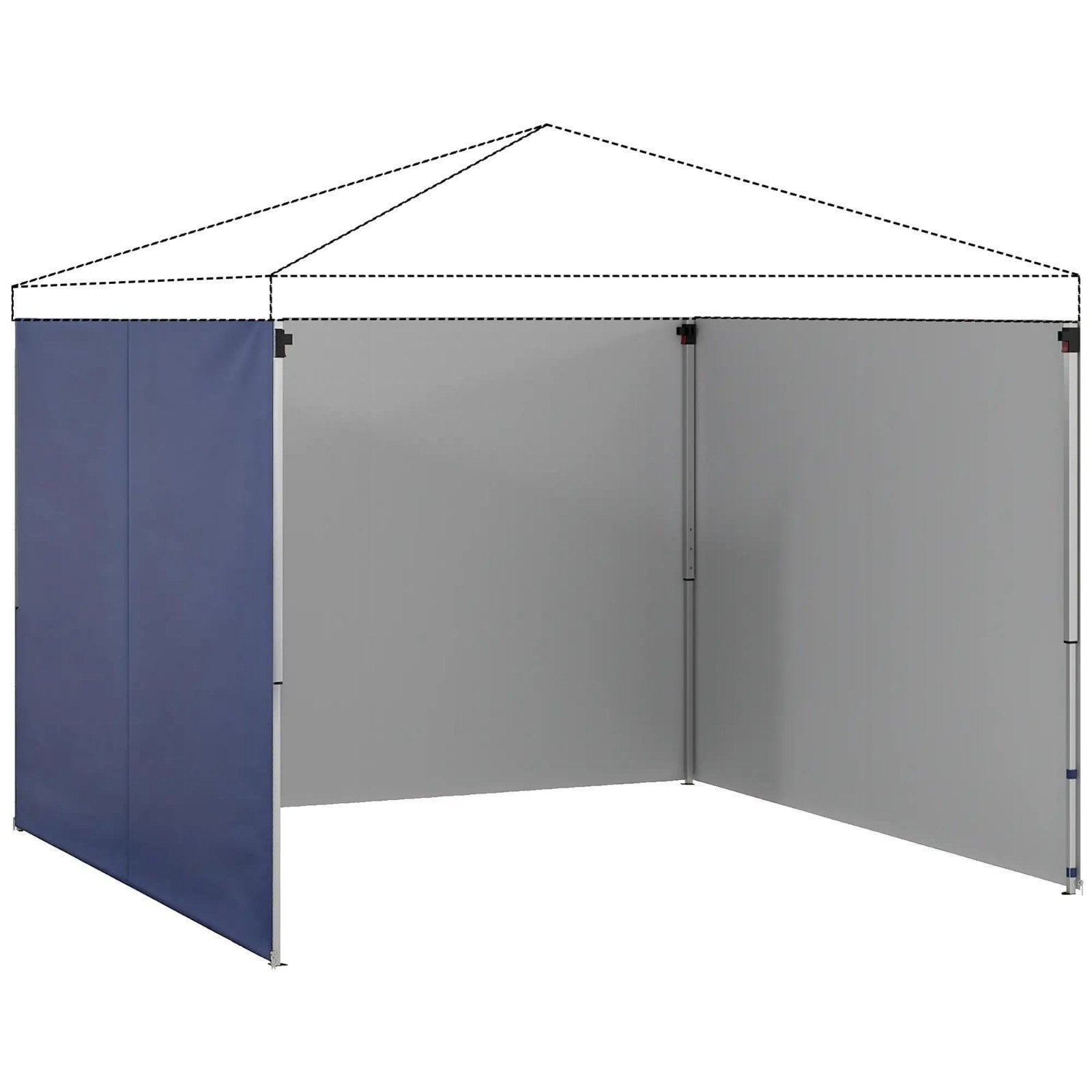 3-delig zijpaneel zijwanden paviljoen 3x3m partytent