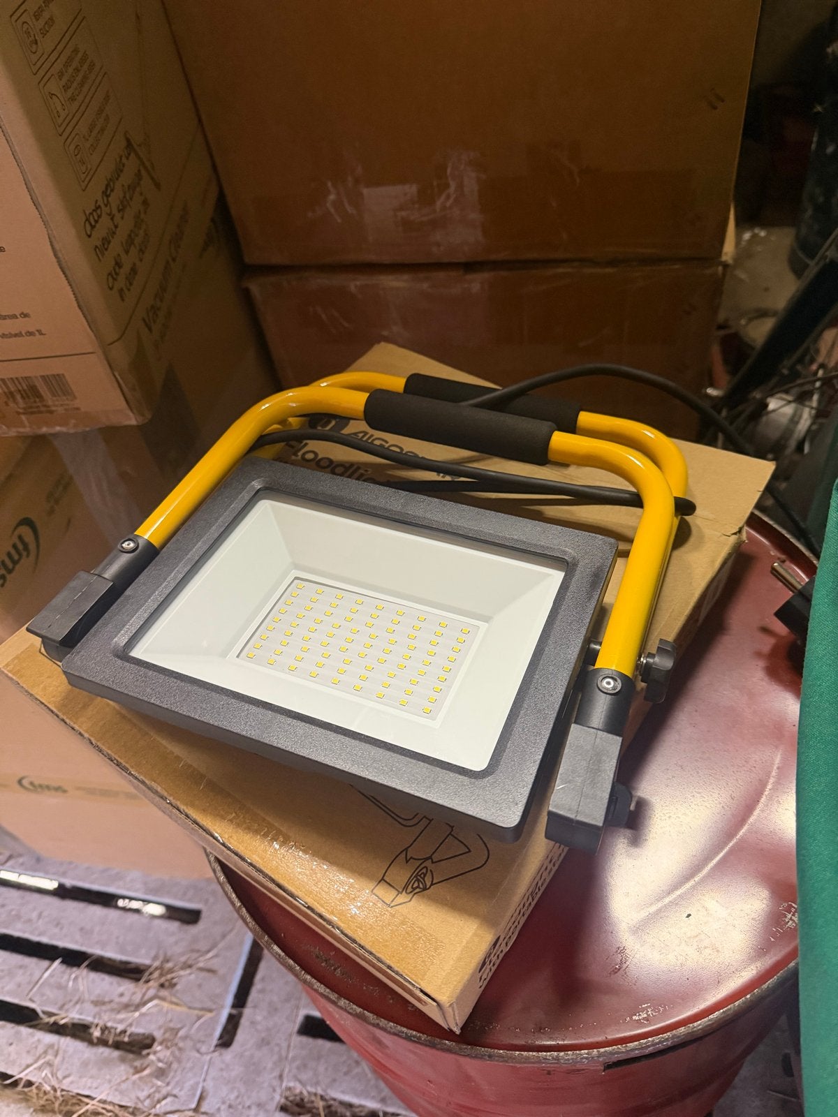 LED bouwpamp, Ophalen, Lamp met armatuur, 50 tot 200 watt, Nieuw