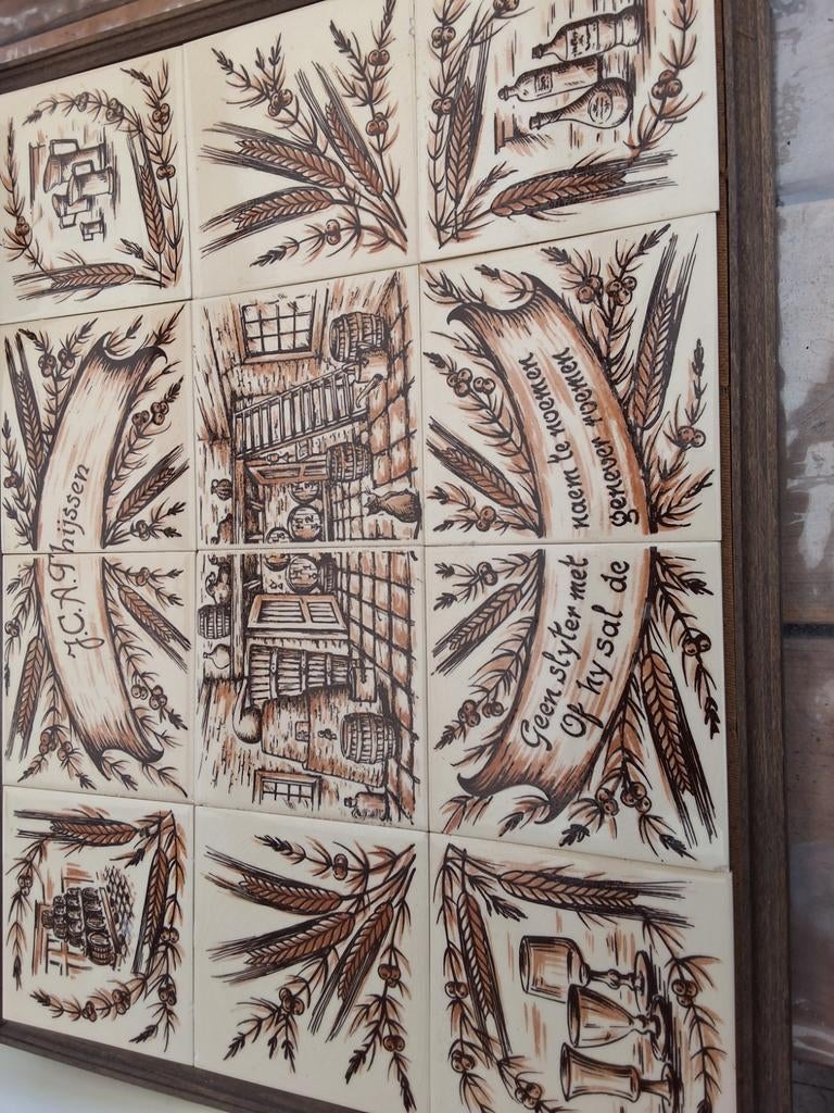 Mooi tegeltableau, Ophalen