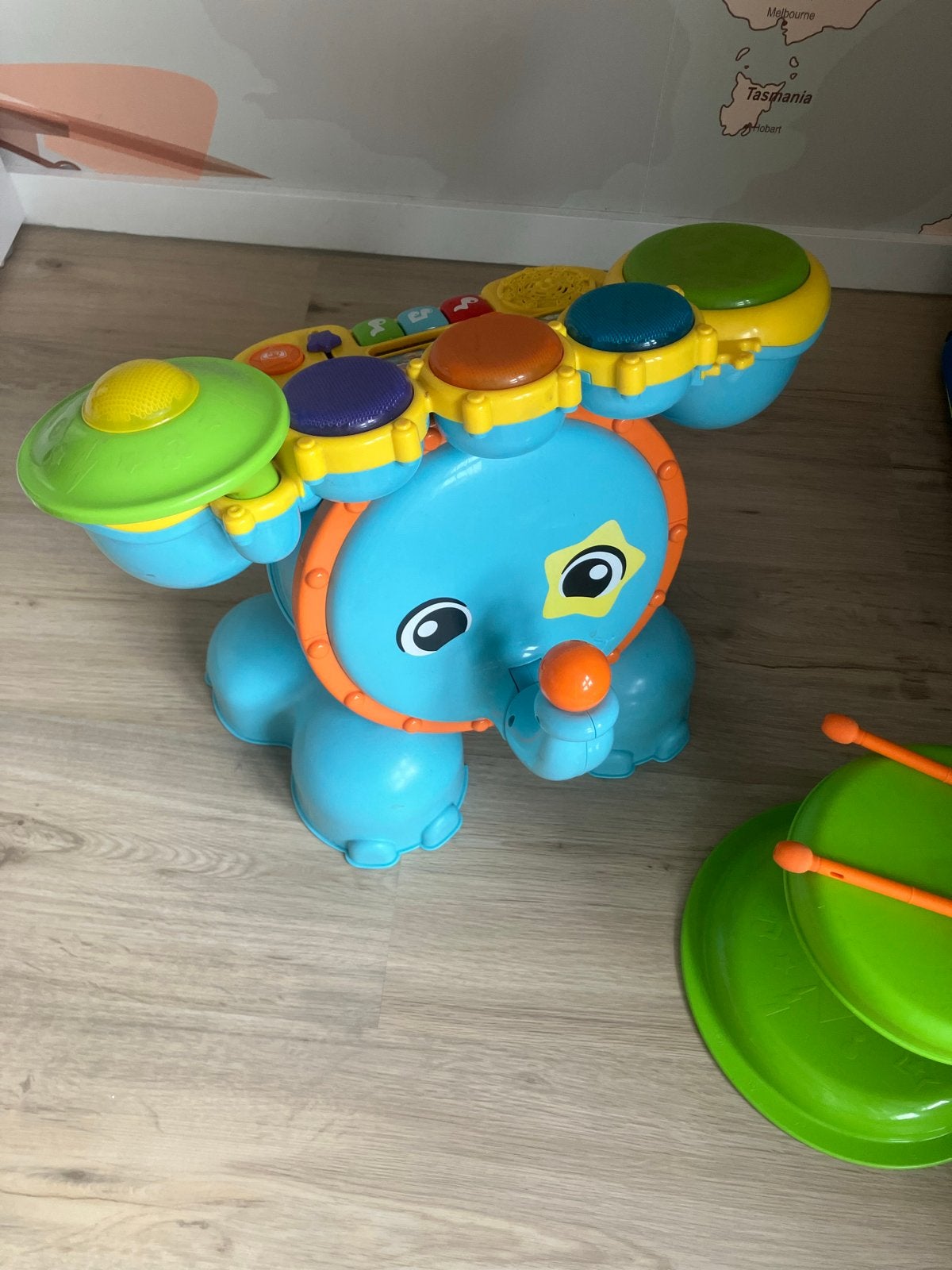 VTech Olifant Drumstel met Licht en Geluid, Ophalen, Zo goed als nieuw, Overige typen, Met licht