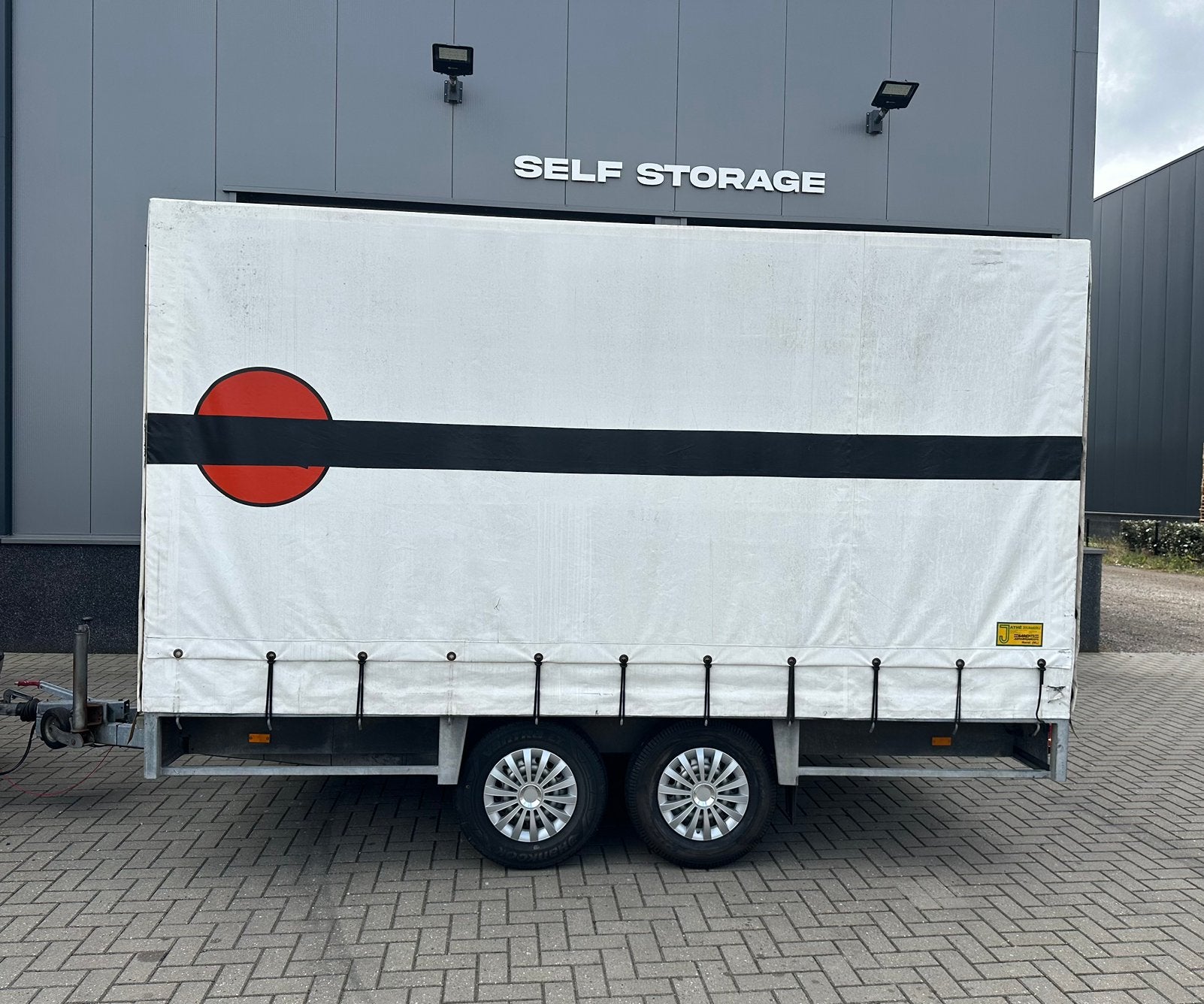 Huif grote aanhanger 375 x 215 x 195 in zeer goede staat, Ophalen, Zo goed als nieuw
