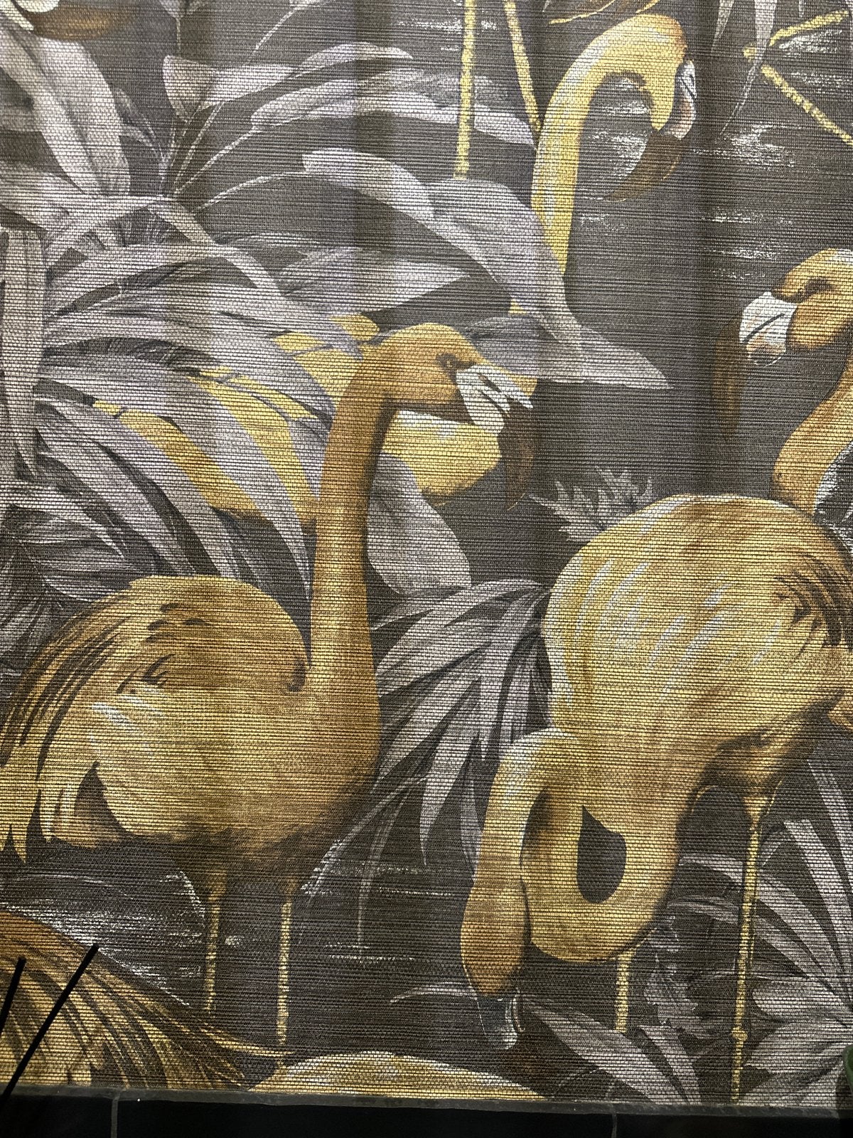 Arte behang Avalon Curiosa Flamingo, Ophalen, Minder dan 10 m², Grijs
