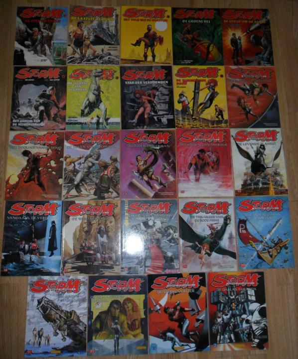 24x) Serie Reeks STORM Don Lawrence 1-22 + 2x Tussentijd, Boeken, Stripboeken, Complete serie of reeks, Ophalen of Verzenden, Gelezen