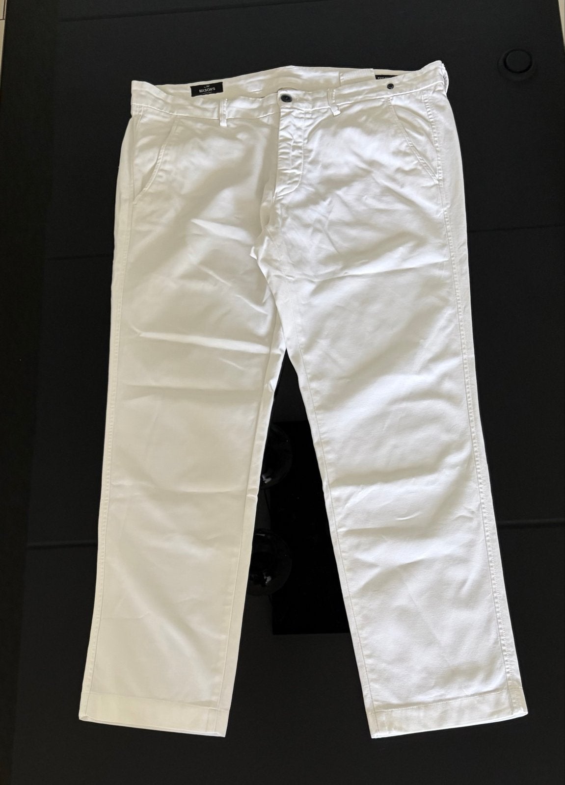 Mason's Luxe Witte Chino Pantalon | Maat 54 | ZGAN, Ophalen of Verzenden, Zo goed als nieuw, Maat 52/54 (L), Wit