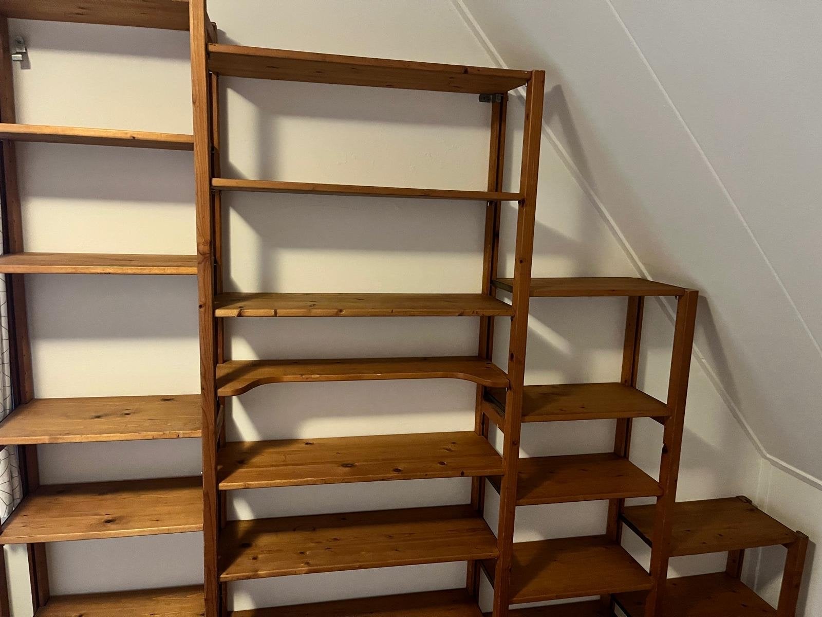 Lundia boekenkast stelling - diverse planken, opgeschuurd, Huis en Inrichting, Kasten | Boekenkasten, Ophalen, Met plank(en), Gebruikt