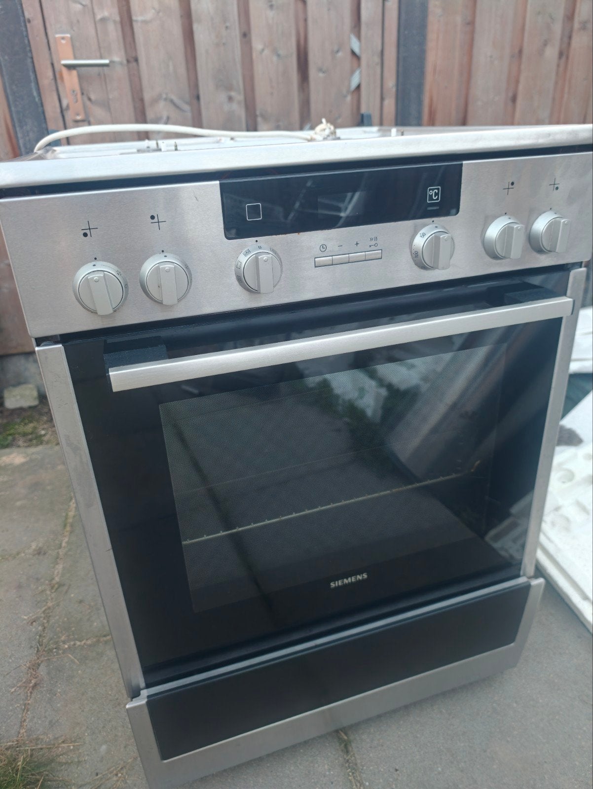 Siemens Vrijstaand Gasfornuis met Oven - Gebruikt, Ophalen, Gebruikt, 60 cm of meer, 4 kookzones