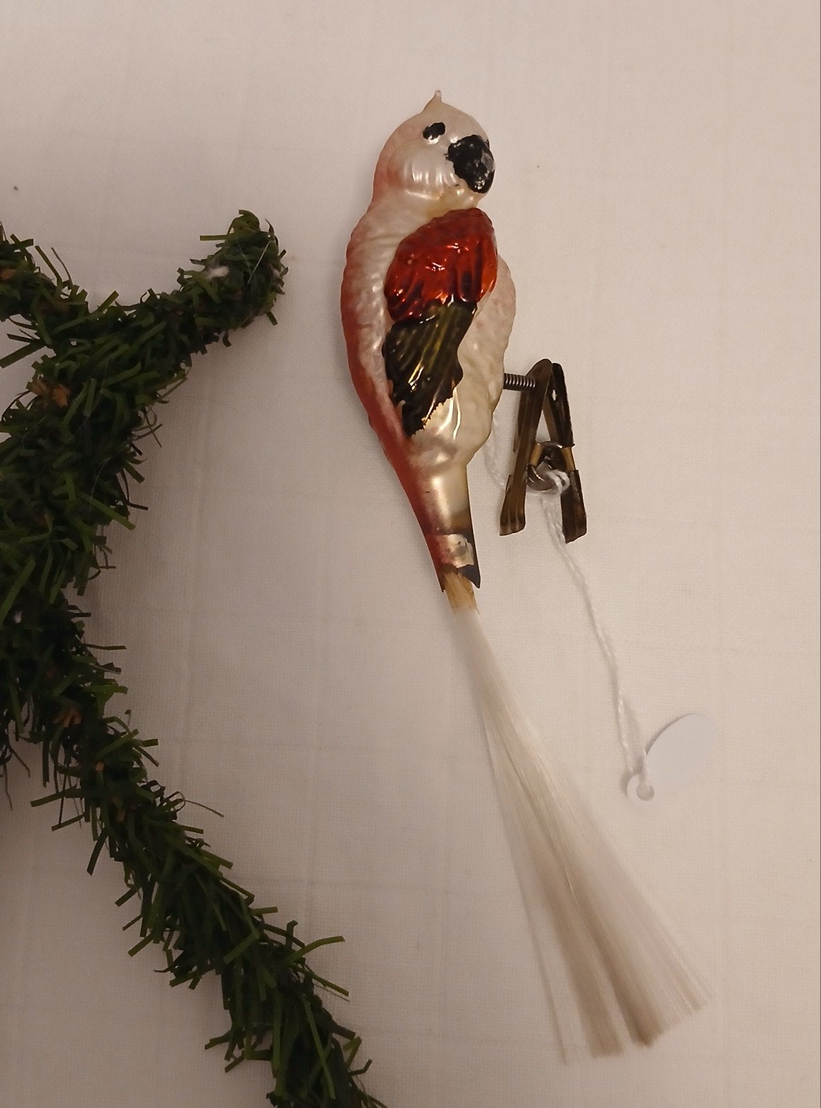 Oude Antieke kerstbal Kaketoe, Diversen, Verzenden