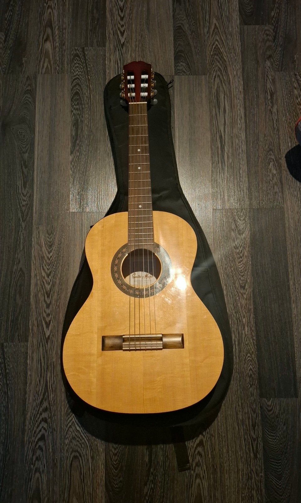 Santos y Mayo Klassieke Gitaar, Ophalen of Verzenden, Zo goed als nieuw, Klassieke of Spaanse gitaar, Met koffer