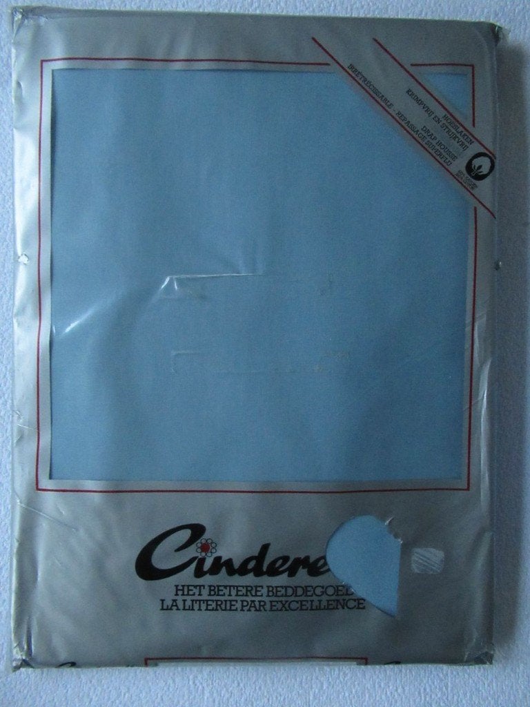 Hoeslaken van Cinderella 1.40 x 2.00 mtr., Ophalen, Blauw, Hoeslaken of Sloop, Katoen