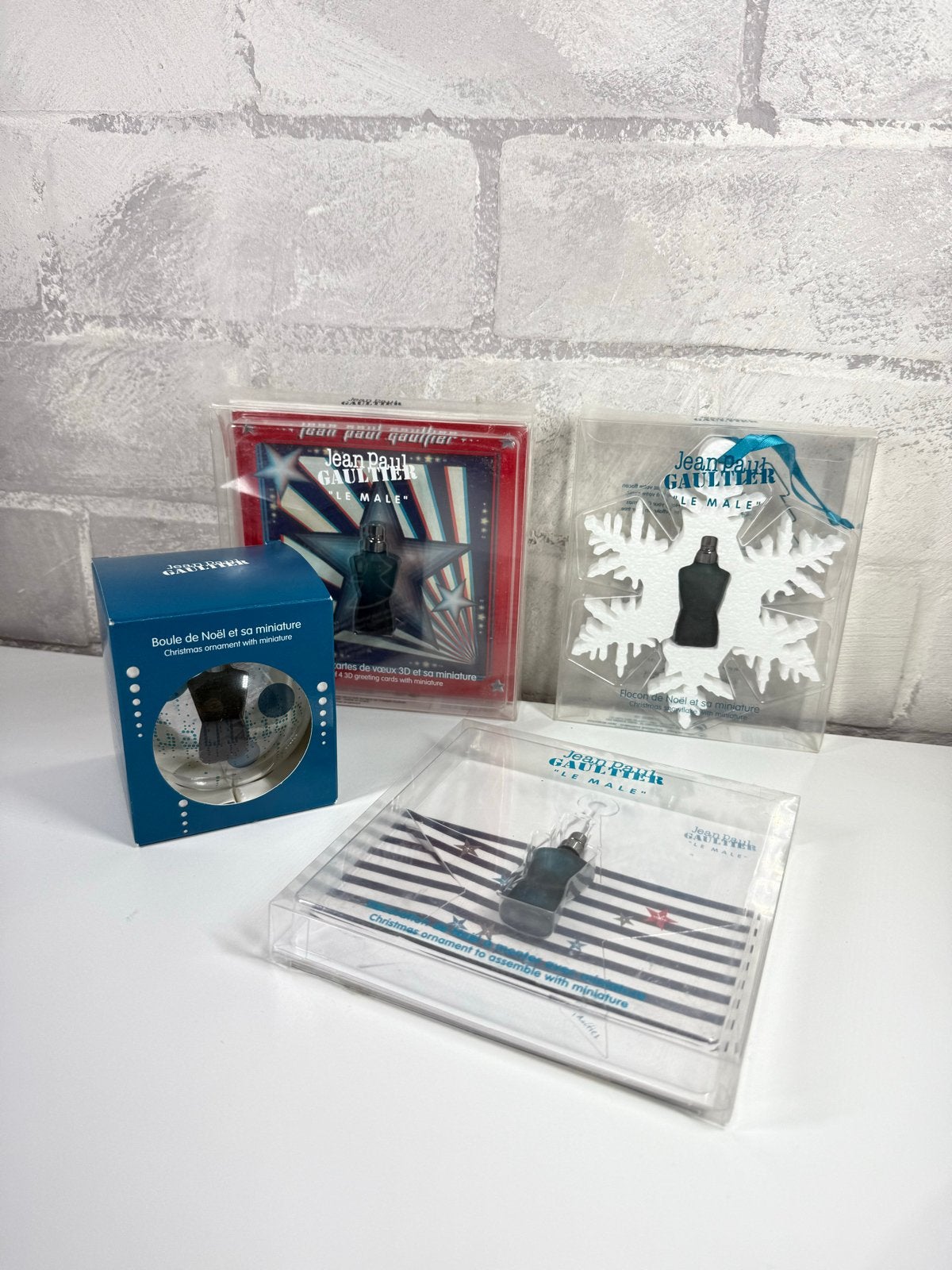 Jean Paul Gaultier Miniatuur Kerst Edities - Le Male Collect, Ophalen of Verzenden, Zo goed als nieuw