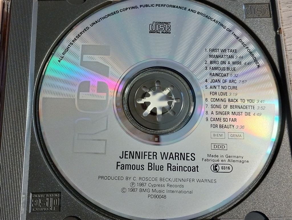 Jennifer Warnes ‎– Famous Blue Raincoat [Songs Of Leonard Co, Ophalen of Verzenden, Zo goed als nieuw, Pop