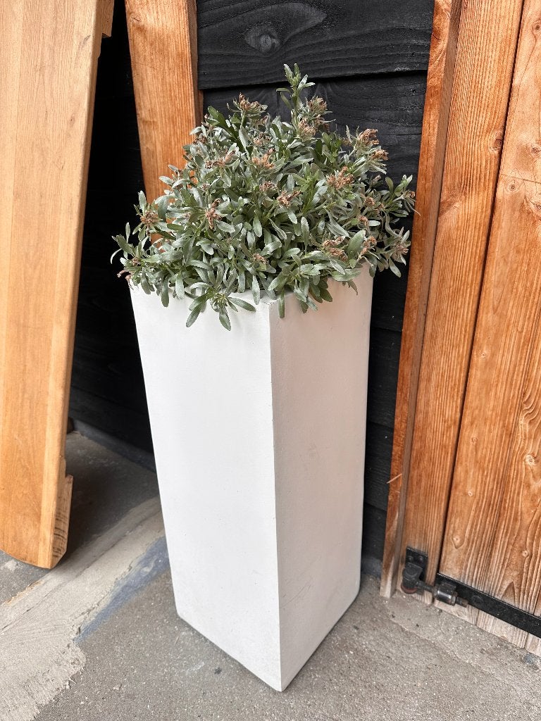 Polyester plantenbak (25x25x67cm), Ophalen, Kunststof, Minder dan 60 cm, Zo goed als nieuw