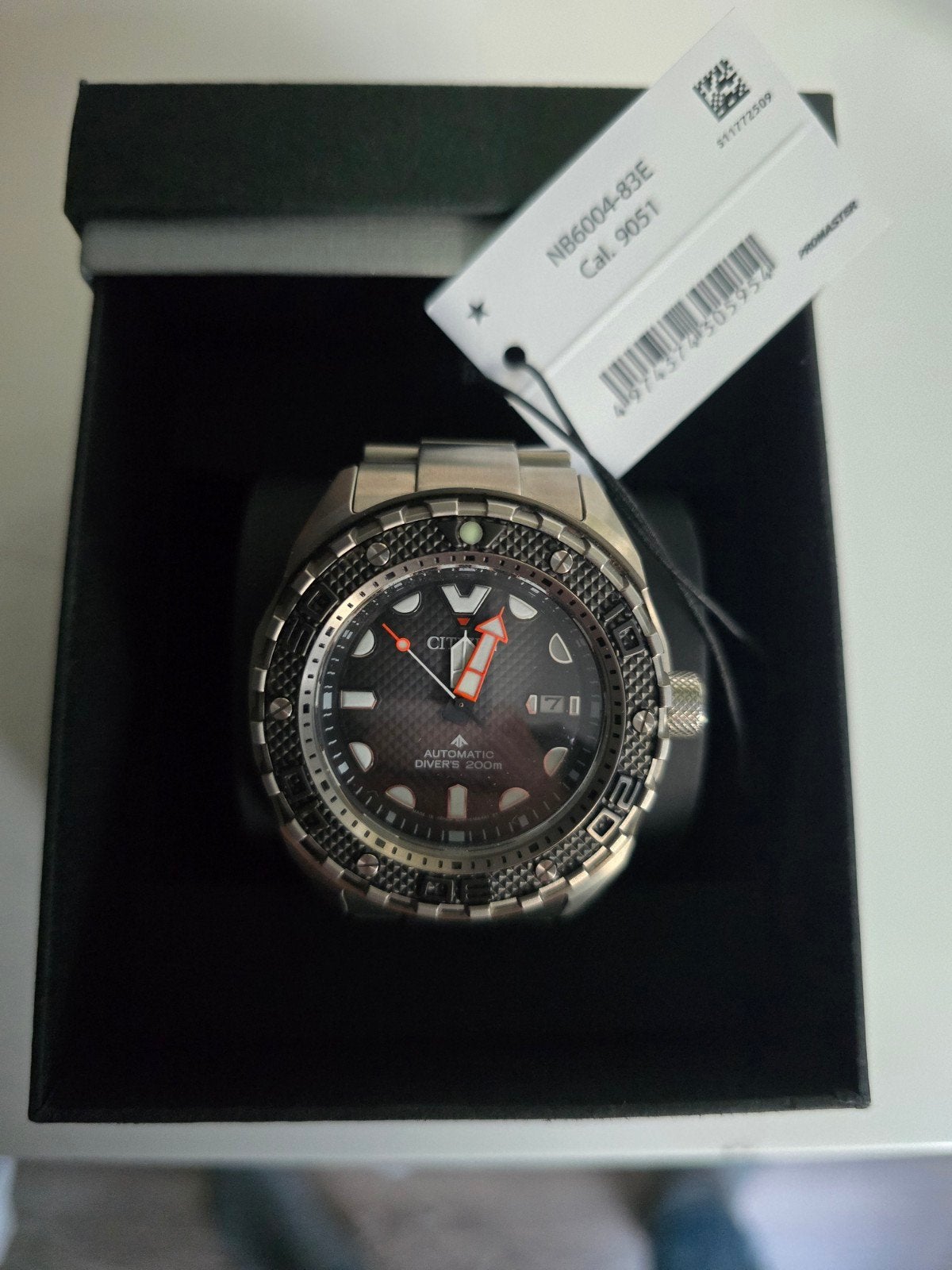 Citizen Promaster NB6004-83E 46mm Automaat Titanium, Ophalen, Overige materialen, Overige materialen, Zo goed als nieuw