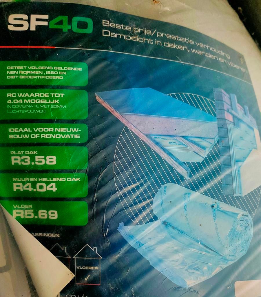SF40 superfoil. Een heel pak en een beetje, Minder dan 4 cm, Overige materialen, Nieuw, Ophalen of Verzenden