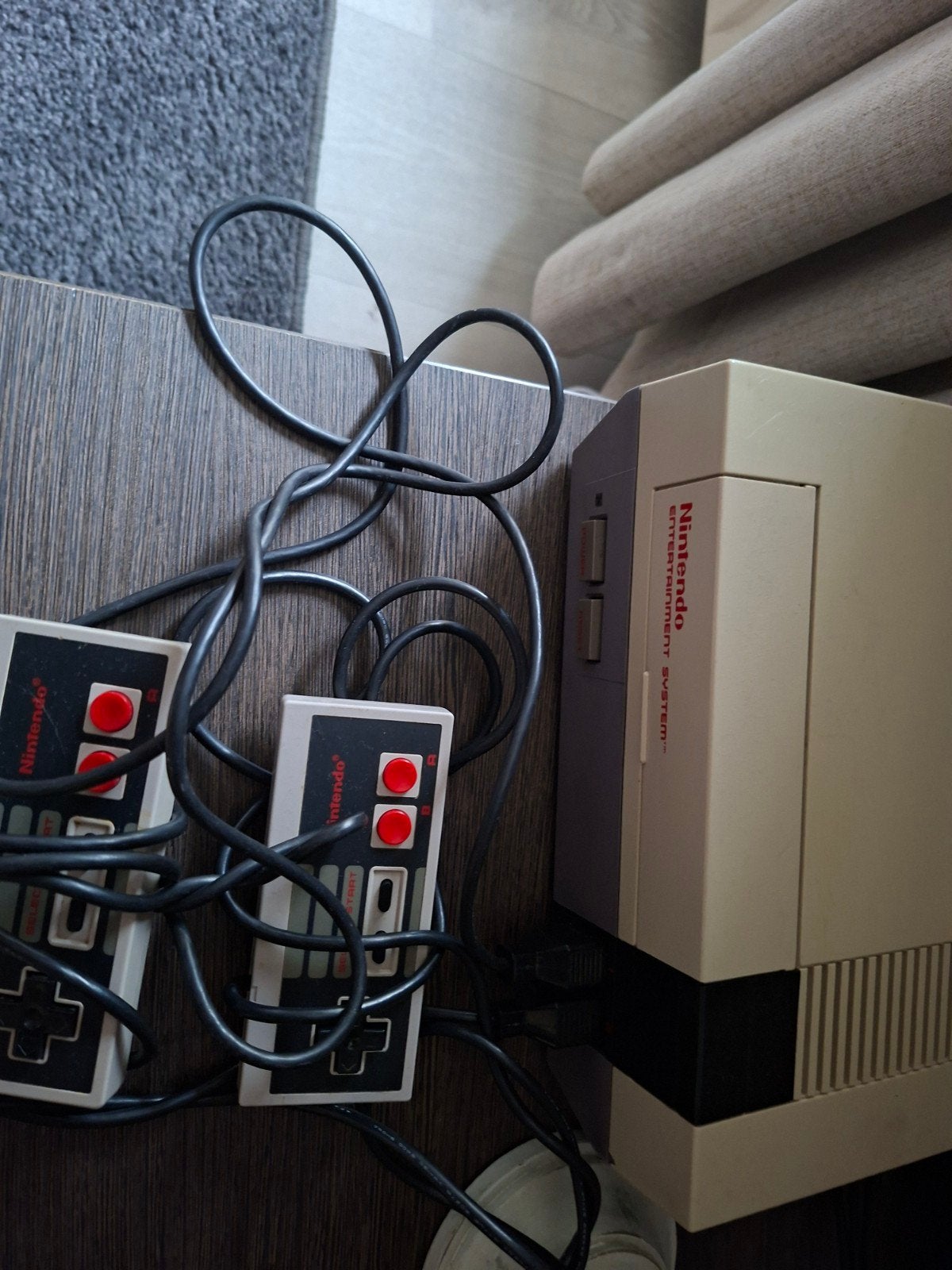 Nintendo Nes, Spelcomputers en Games, Spelcomputers | Nintendo NES, Ophalen, Zo goed als nieuw, Met 2 controllers