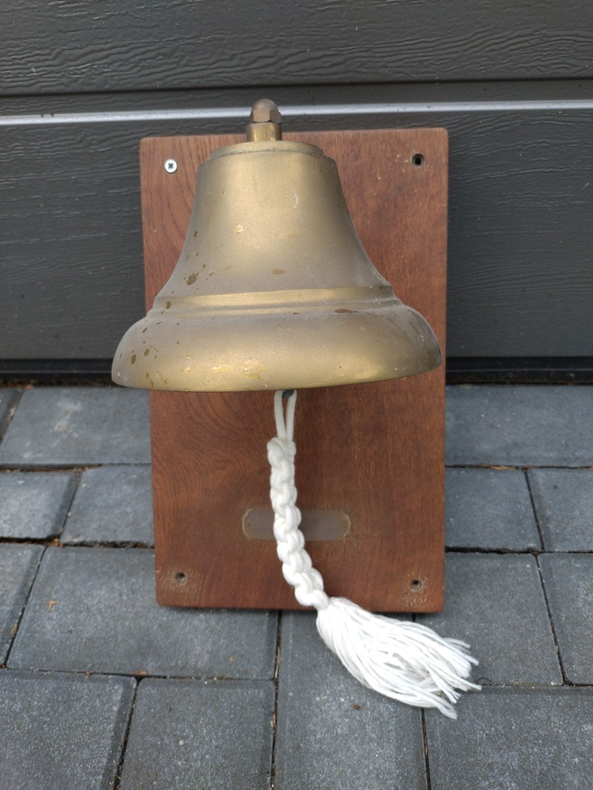 Koperen scheepsbel met bevestigingsbeugel, Ophalen of Verzenden