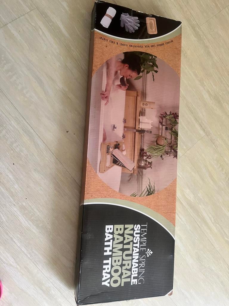 Bamboe badplank / badrek verstelbaar €25, Huis en Inrichting, Ophalen, Minder dan 10 m²