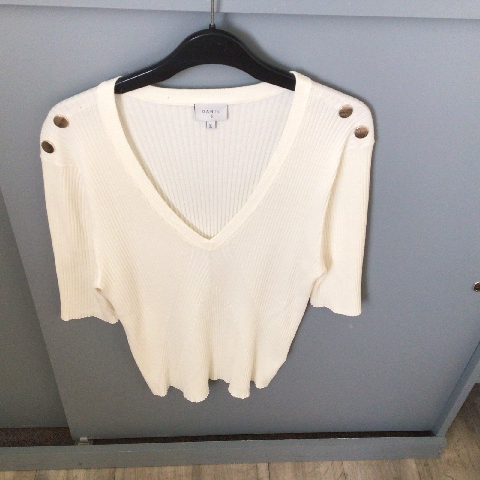 DANTE 6 Shirt, Wit, Maat 42/44 (L), Ophalen of Verzenden, Korte mouw