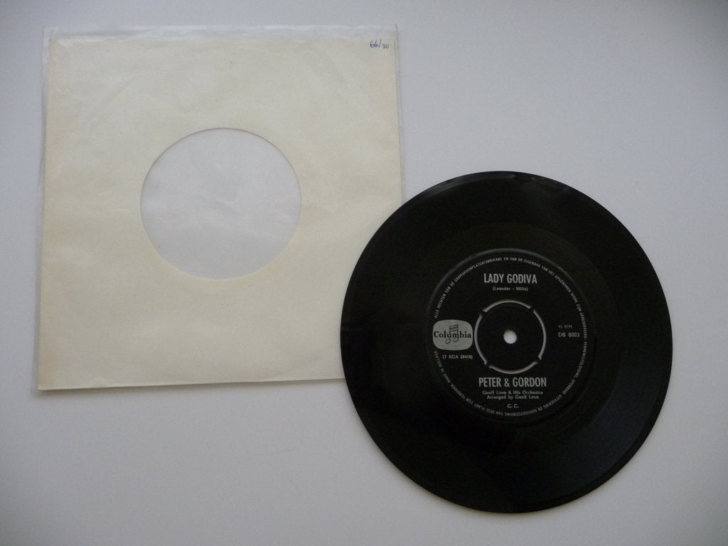 single PETER & GORDON - LADY GODIVA - COLUMBIA RECORDS, 1966, Gebruikt, 7 inch, Ophalen of Verzenden, Pop