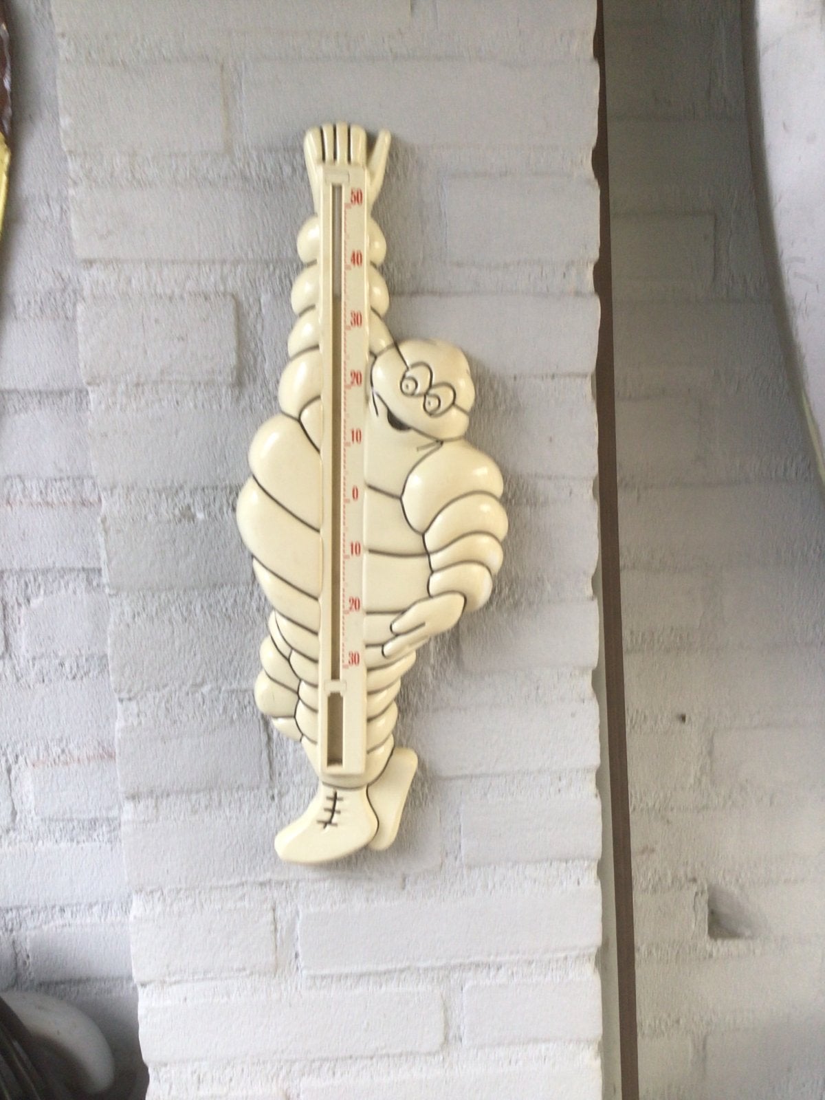 Vintage Michelin Bibendum Thermometer - Zeldzaam!, Ophalen of Verzenden