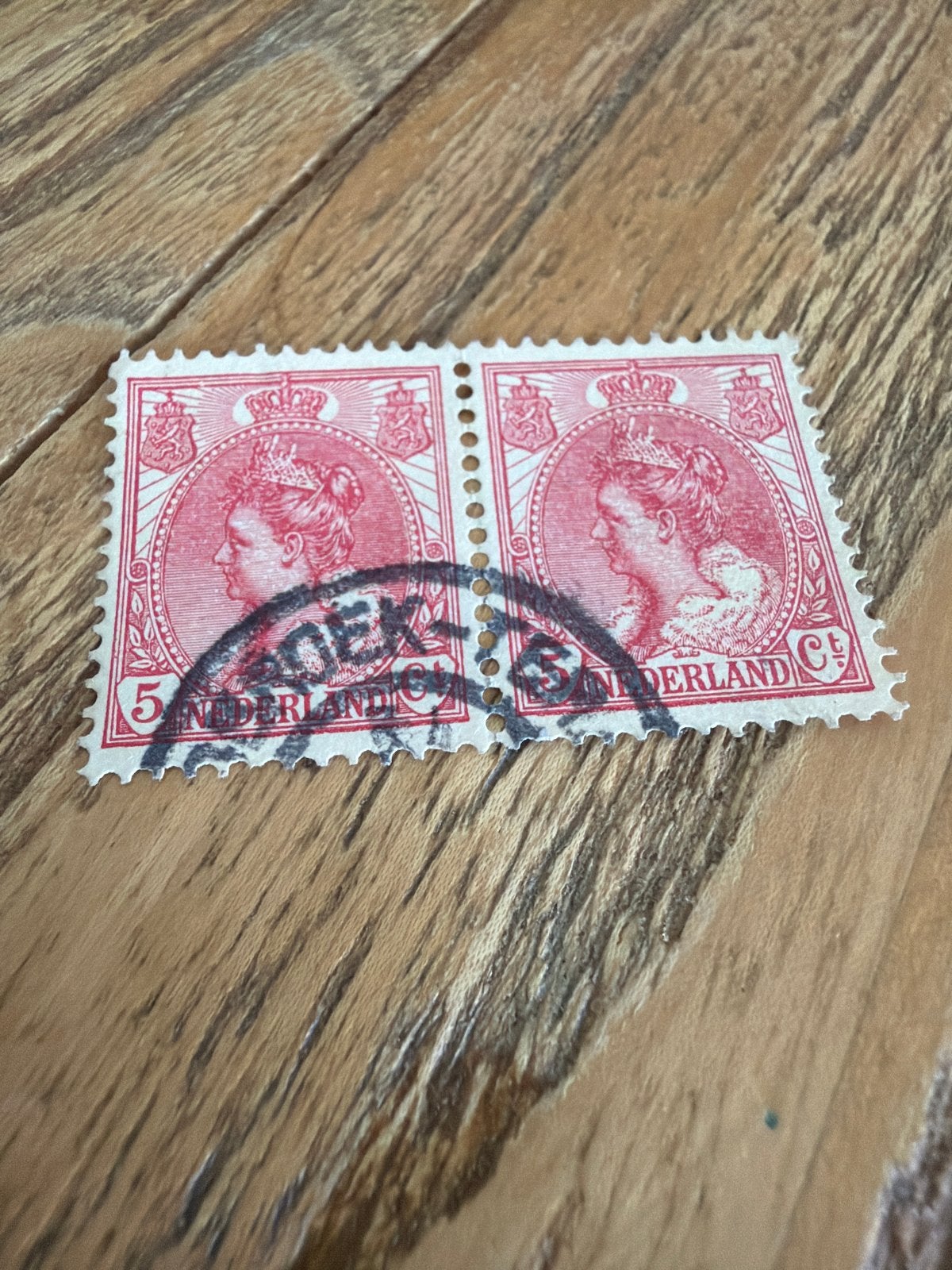Nederlandse postzegel Koningin Wilhelmina 5 cent, Ophalen of Verzenden, T/m 1940, Gestempeld