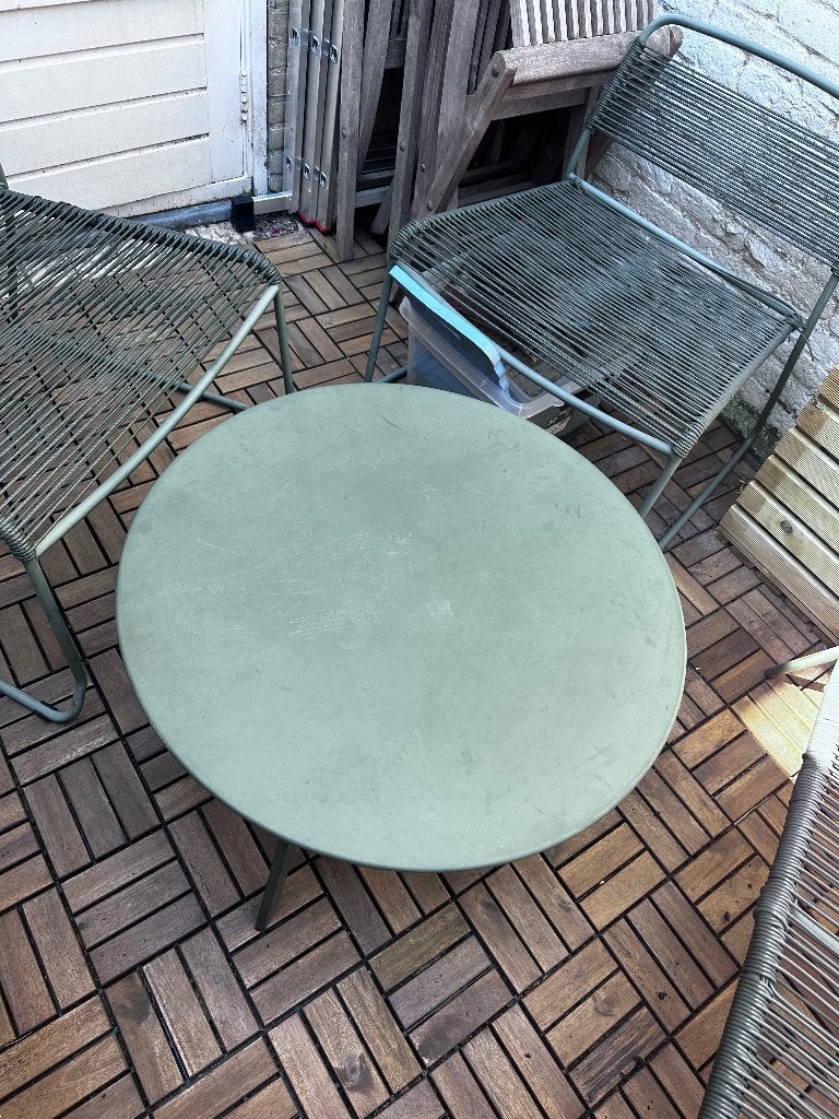 Tuinset, Kunststof, Gebruikt, Bijzettafel, Tuinset