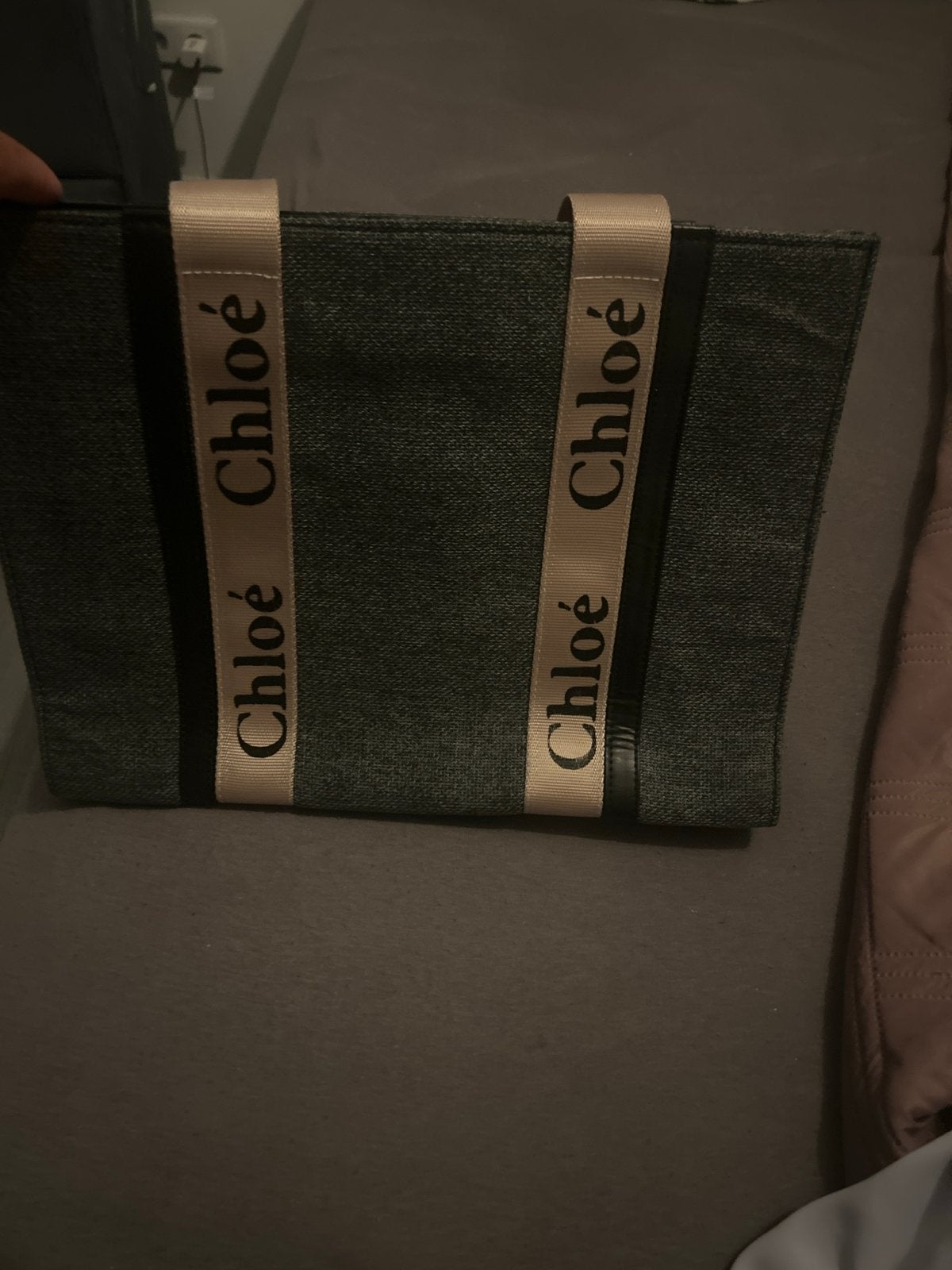 Chloé tas, Ophalen of Verzenden, Gebruikt, Grijs, Handtas