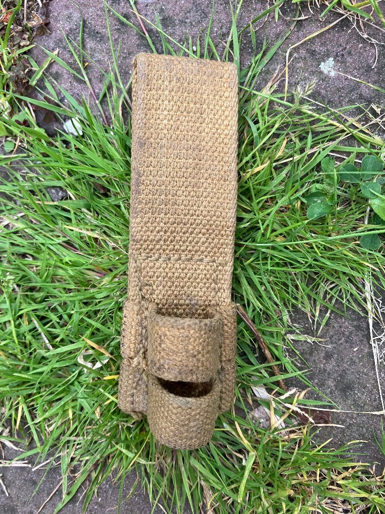 Canadese spike spijker bajonet drager 1942, Ophalen of Verzenden, Landmacht, Overige gebieden, Mes of Dolk