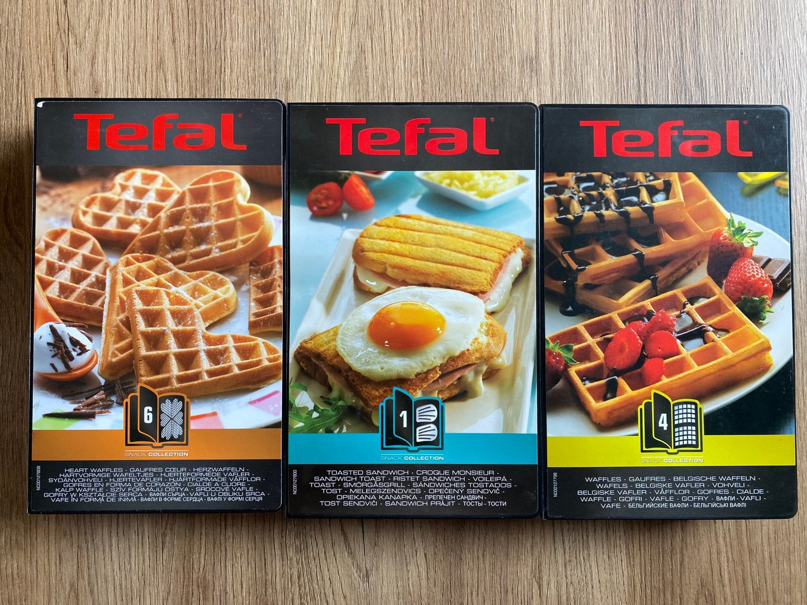 Tefal snack collection nr 1,4&6, Verzenden, Zo goed als nieuw