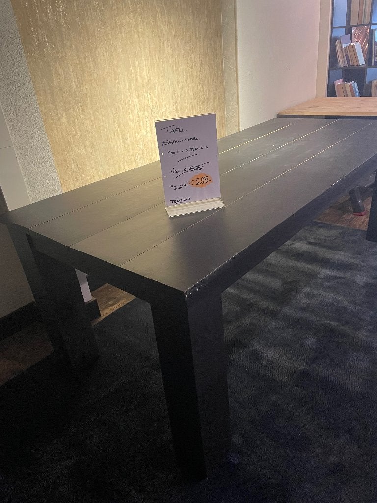 Teak houten tafel, Gebruikt, 100 tot 150 cm, Teakhout, 200 cm of meer
