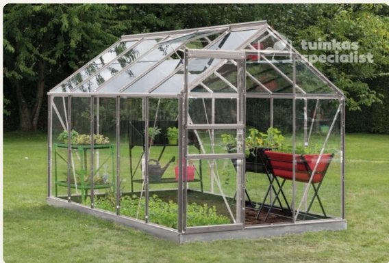 GLAS KAS GROENTE 6 m2 zeer goede conditie, Tuin en Terras, Kassen, Zo goed als nieuw, Kweekkas, Aluminium, Glas, Ophalen