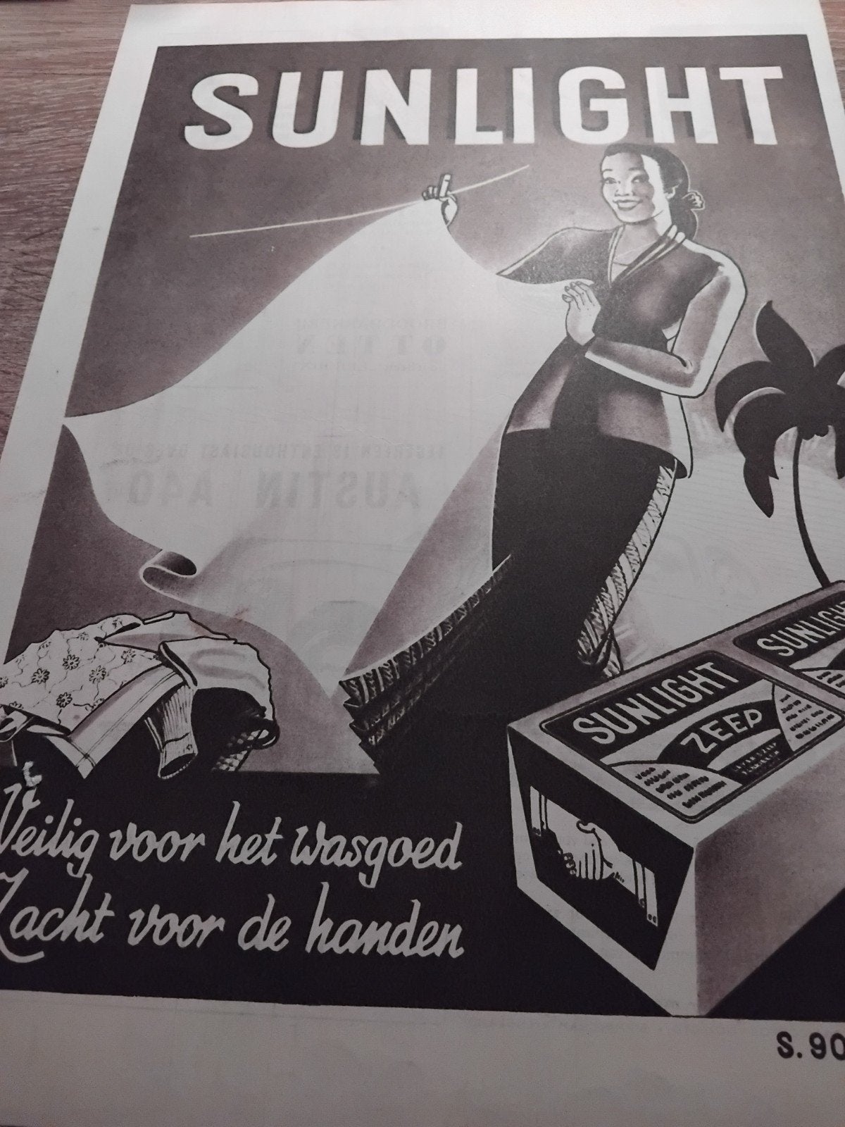 Vintage Sunlight Zeep en Delfia Braadolie Advertenties, Verzamelen, Ophalen of Verzenden