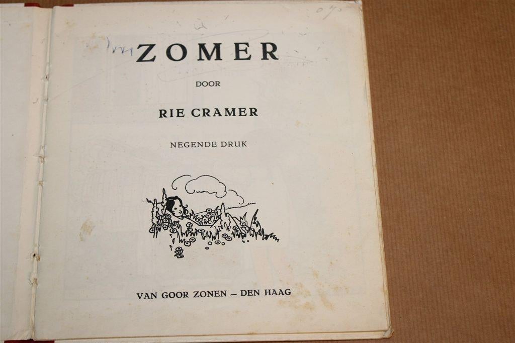 Zomer — Rie Cramer Prentenboek Vintage 1958, Ophalen of Verzenden, Gelezen