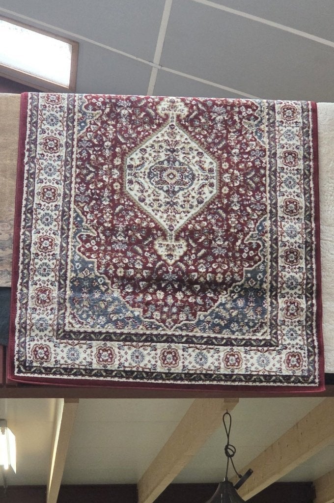 Mooi vloerkleed Perzisch vintage rood / blauw 140 x 200 cm.