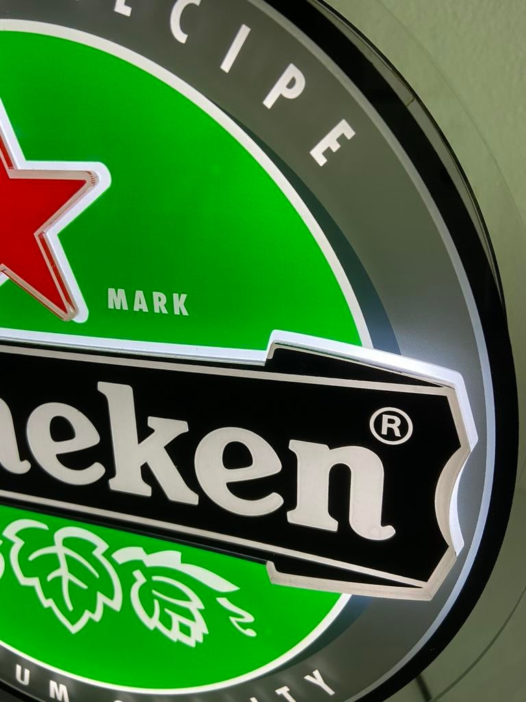 Heineken led neon nieuw, Verzamelen, Biermerken, Ophalen of Verzenden, Zo goed als nieuw, Reclamebord, Plaat of Schild, Heineken