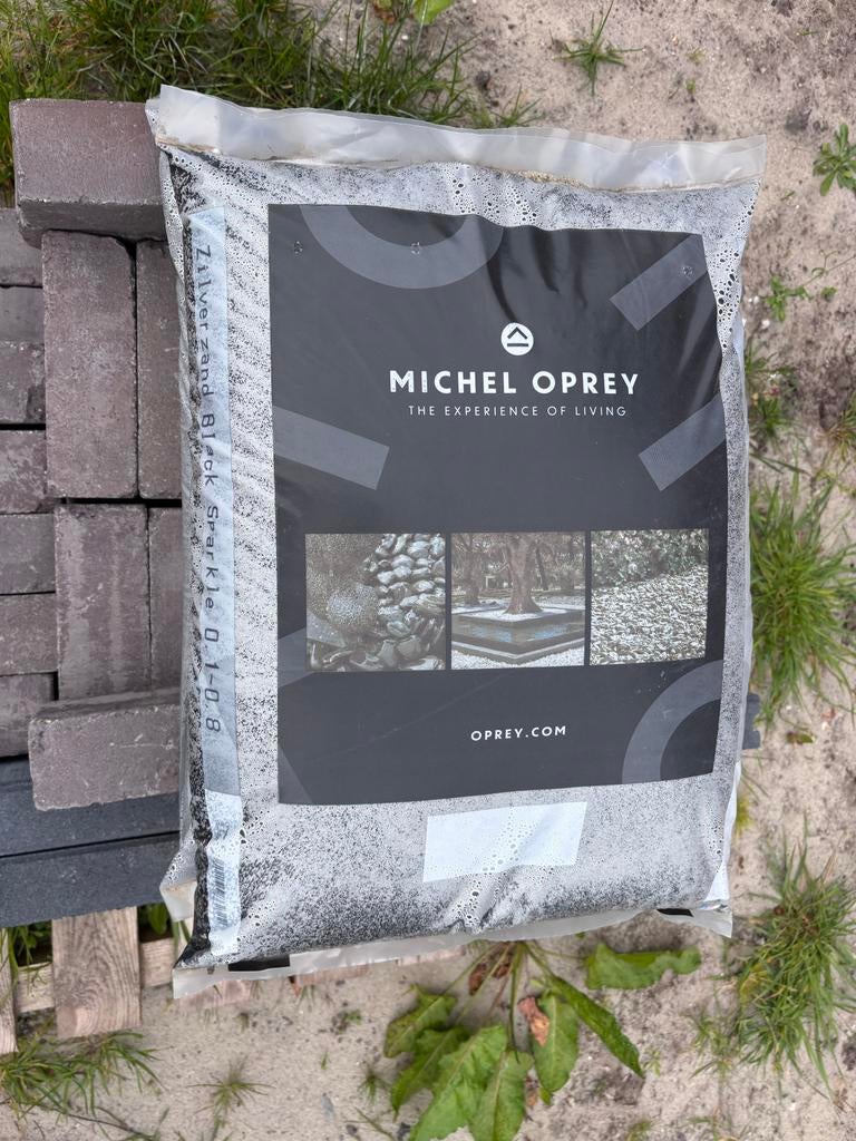 Michel Oprey Zilverzand Zwart - Black Sparkle 0.1-0.8, Ophalen, Nieuw, Zilverzand