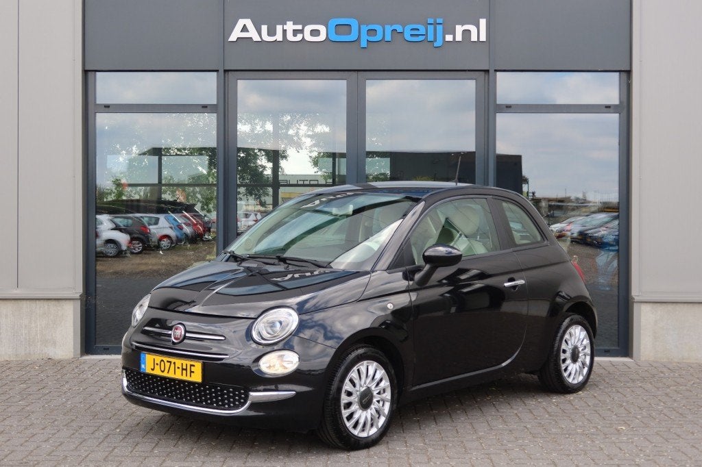 Fiat 500 1.0 Hybrid lounge 69pk Airco, NAVI, Cruise, PDC, LM, Auto's, Voorwielaandrijving, Euro 6, 4 stoelen, Zwart