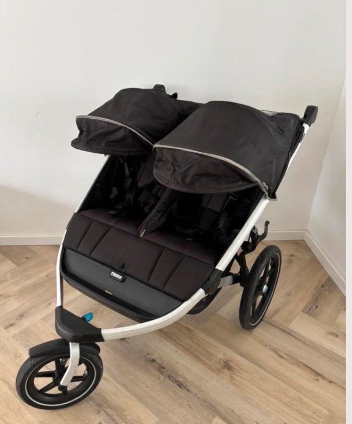 Thule Urban Glide 2 Double - Duowagen met regenhoes, Kinderen en Baby's, Ophalen, Gebruikt, Overige merken, Duomodel