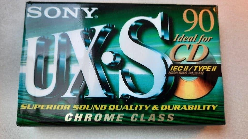 Cassetteband Sony UX-S 90 Type II (Chrome), Cd's en Dvd's, Cassettebandjes, Overige genres, 1 bandje, Ophalen of Verzenden, Nieuw in verpakking
