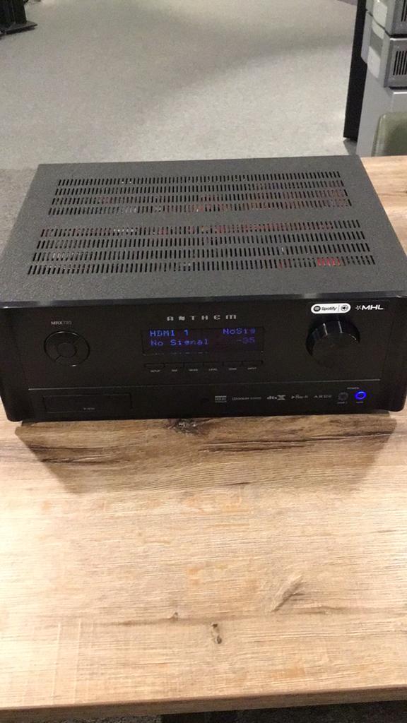 Anthem MRX 720 versterker in prima staat, Ophalen, Zo goed als nieuw, 120 watt of meer, Overige merken